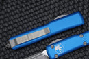 Microtech Ultratech Tanto Apocalyptic Partial Serrated & Blue 123-11APBL