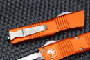 Microtech Combat Troodon Satin Standard Double Edge & Orange 142-4OR