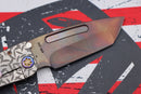 Medford Marauder H Bead Blast "Jasmine Fields" Sculpted Handles, Flamed Hardware/Clip & S35VN Vulcan Tanto