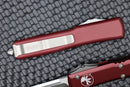 Microtech Ultratech Single Edge Stonewash Standard & Merlot 121-10MR
