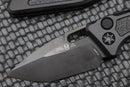 Heretic Knives Medusa Tanto Black DLC Tactical
