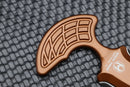 Heretic Knives Sleight Modular Push Dagger Bronze Ano & DLC Blade w/ Teklok