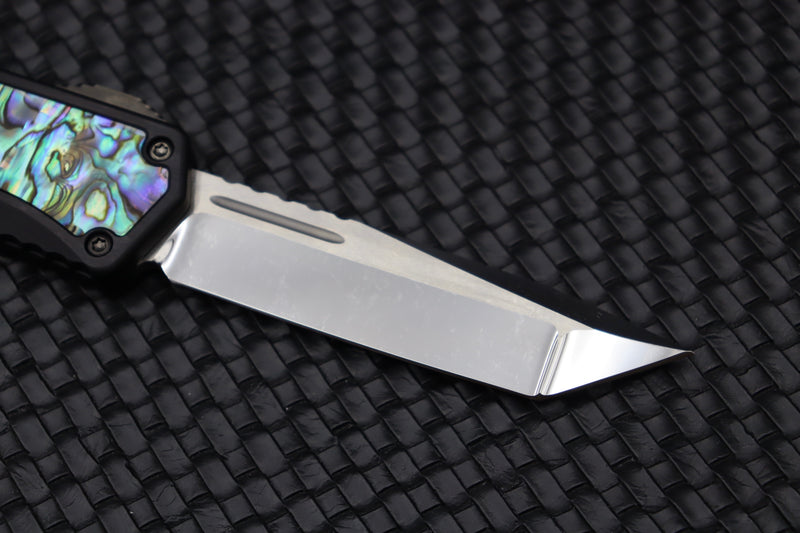 Heretic Knives Colossus Abalone & Tanto Cracked Ice Mirror Polish