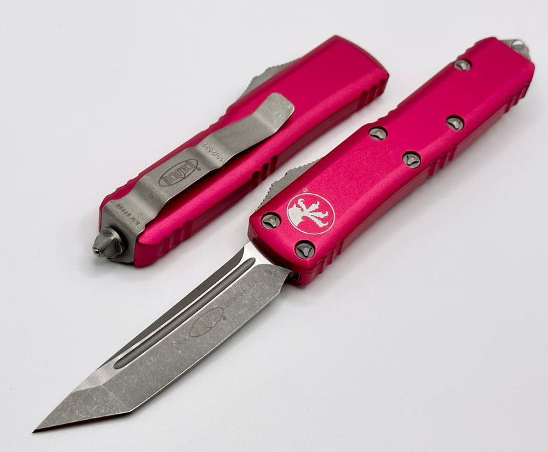 Microtech UTX-85 Tanto Apocalyptic Standard & Pink 233-10APPK