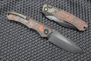 Heretic Knives Wraith Auto w/ Orange Camo Carbon Fiber & DLC H000-6A-ORCF