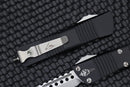 Microtech Troodon Hellhound Stonewash Standard & Black 619-10S
