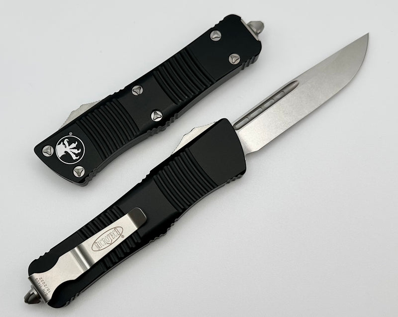 Microtech Troodon Single Edge Stonewash Standard & Black 139-10