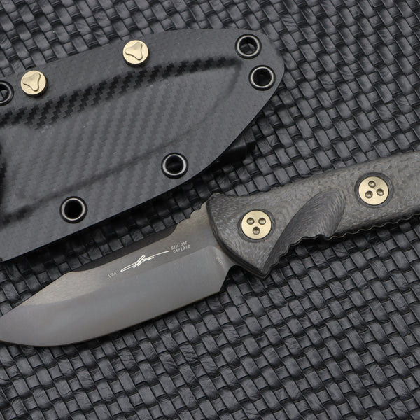 Microtech Socom Alpha Mini Single Edge Black DLC & Carbon 