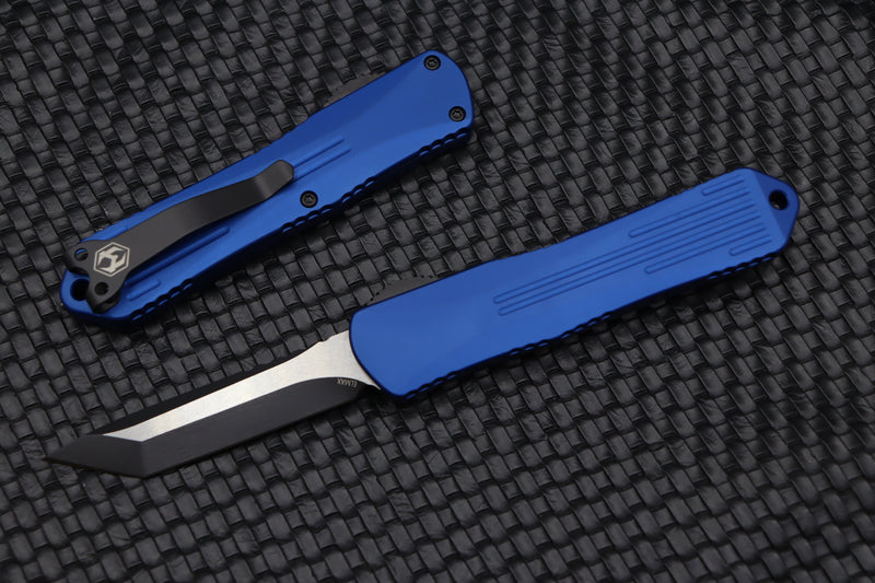Heretic Knives Manticore E Tanto Two Tone Black & Blue H027-10A-BLU