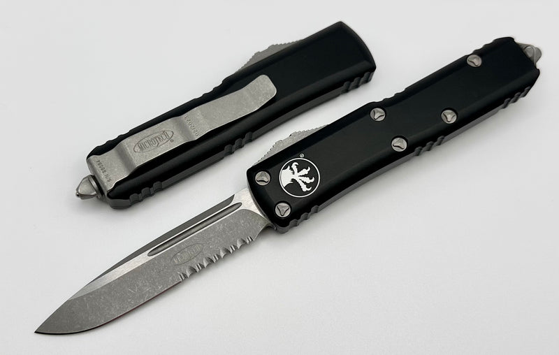 Microtech UTX-85 Single Edge Partial Serrated Apocalyptic Standard & B
