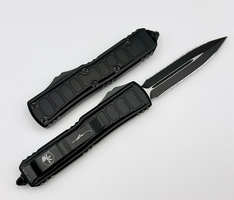 Microtech UTX-85 2 Stepside Signature Series Double Edge Double Full Serrated Tactical 232II-D3TS