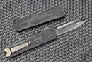 Heretic Knives Colossus DLC Double Edge & Black Handle w/ Fat Carbon Button
