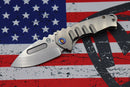 Medford Praetorian Genesis T S35 Tumbled Drop Point & Tumbled Handles w/ Flamed Hardware/Clip