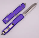Microtech Ultratech Spartan Stonewash Standard & Purple 223-10PU