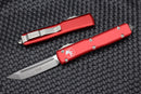 Microtech Ultratech Tanto Stonewash Standard & Red 123-10RD
