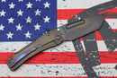 Medford Knife Slim Midi PVD S35 Tanto & PVD Handles w/ Flamed Hardware & Brushed/Flamed Clip