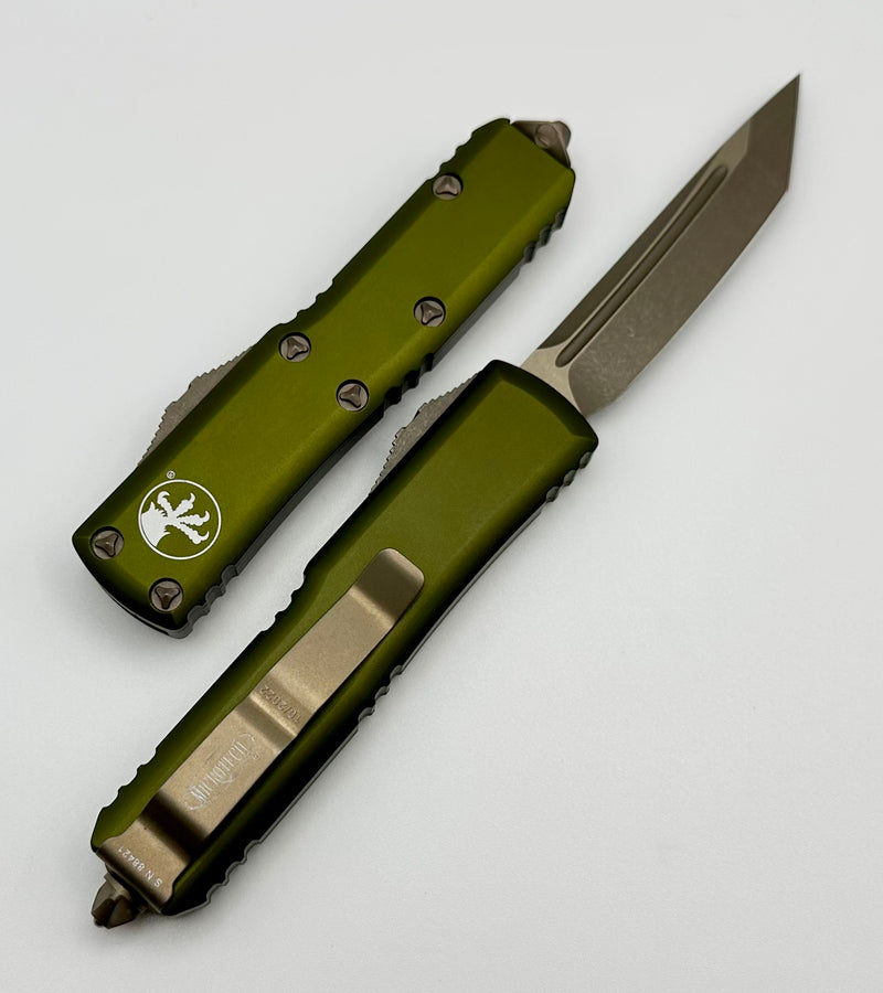 Microtech UTX-85 OD Green & Apocalyptic Bronze Tanto 233-13APOD