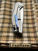 Kansept Knives Mini Accipitier Timascus S35VN Front Flipper K2007A4