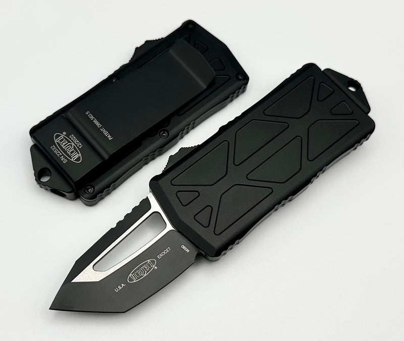 Microtech Exocet T/E Tanto Black Tactical Standard 158-1T