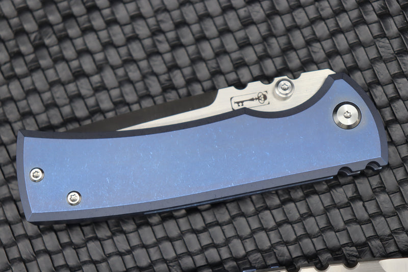 Chaves Knives Redencion  229 Blue Titanium & M390 Tanto Exclusive