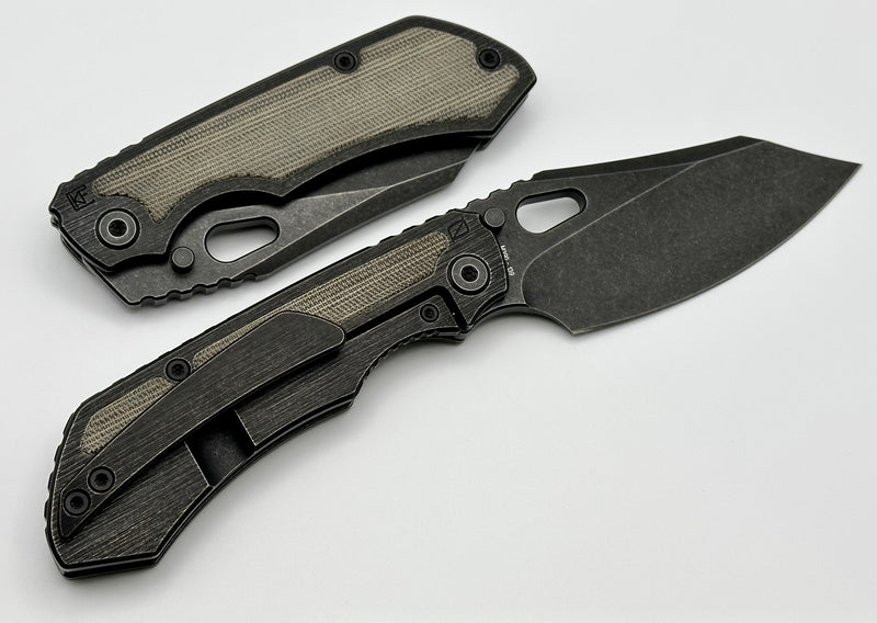 Custom Knife Factory Evo 3.0D Blackwash Micarta Inlaid w/ Blackwash M390