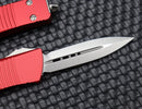 Microtech Troodon Stonewash Standard Double Edge & Red 138-10RD