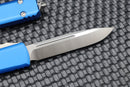 Microtech Ultratech Blue & Single Edge Satin Standard 121-4BL