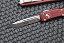 Microtech UTX-70 Single Edge Stonewash Standard & Merlot 148-10MR