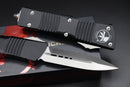 Microtech Combat Troodon Black w/ Double Edge Satin Full Serrated 142-6