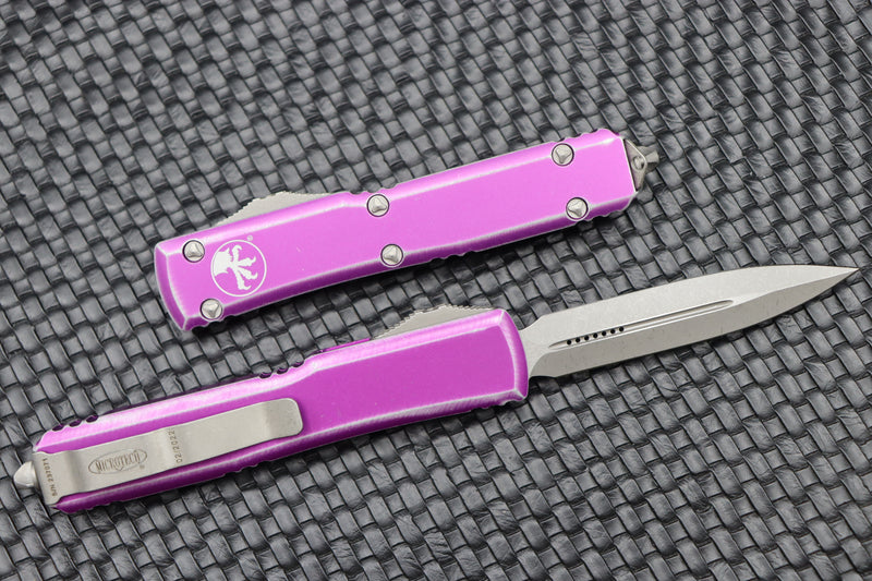 Microtech Ultratech Double Edge & Distressed Violet 122-10DVI