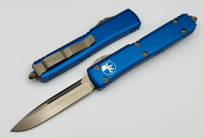 Microtech Ultratech Single Edge Bronze Standard & Blue 121-13BL