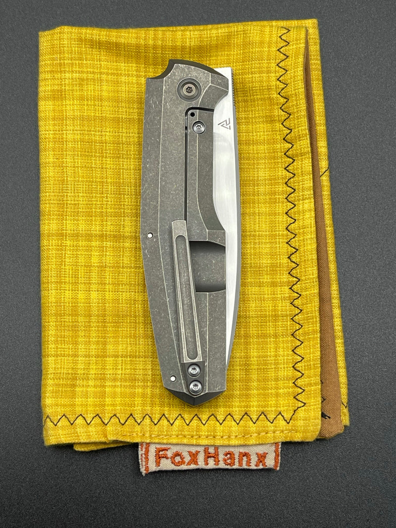 Custom Knife Factory FIF20 Titanium Handles with Carbon Fiber Inlay
