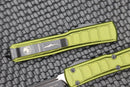 Microtech Ultratech 2 Step Side Black Single Edge Partial Serrated & OD Green Signature Series 121II-2ODS