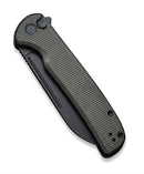 Civivi Chevalier 14C28N Button Lock & Dark Green Micarta