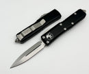 Microtech UTX-85 Double Edge Stonewash Standard & Black 232-10