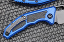 Heretic Knives Medusa Black Tanto & Blue Handle H011-4A-BLU