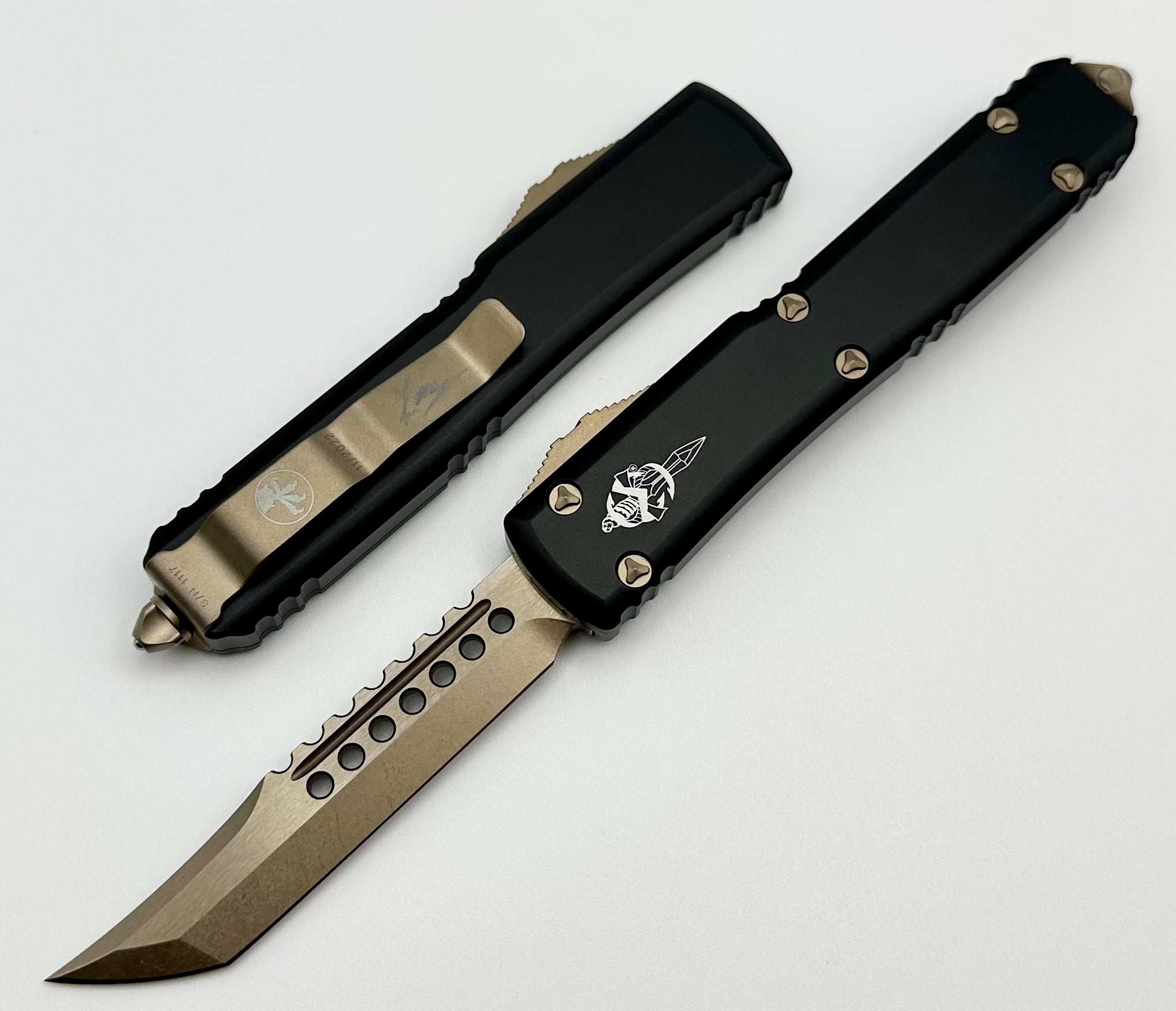 Microtech Hell Microtech Ultratech Hellhound Bronze Standard & Black 119-13S