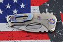 Medford Praetorian Genesis T S35 Tumbled Drop Point & Tumbled Handles w/ Flamed Hardware/Clip