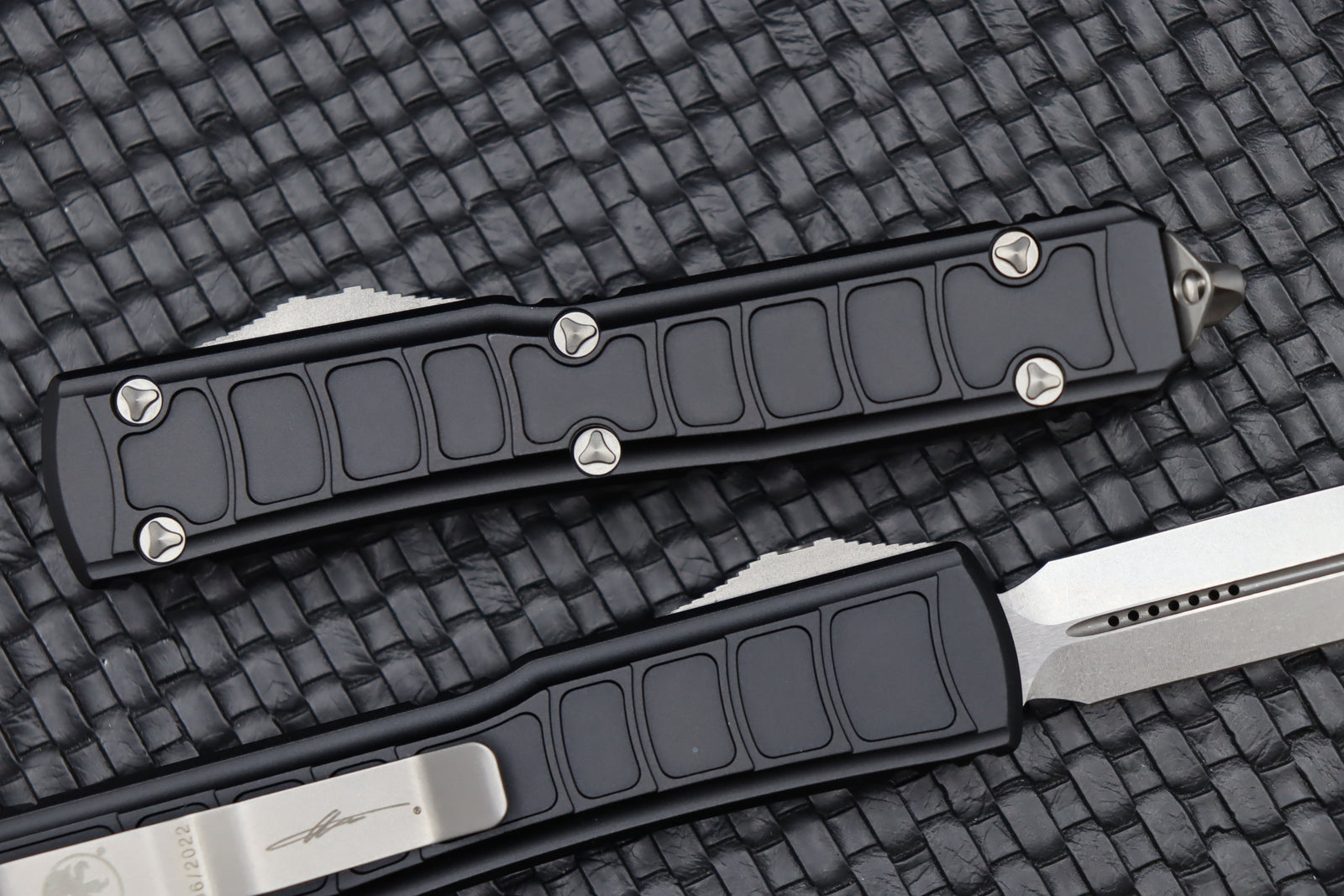 Microtech Ultratech 2 II Step Side Double Edge Black Signature Series