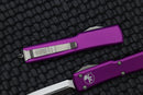 Microtech UTX-70 D/E Stonewash Standard & Violet 147-10VI