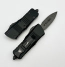 Microtech Mini Troodon Double Edge Damascus & Black 238-16S