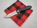 Reate Knives Black K-4 Marbled Carbon Fiber