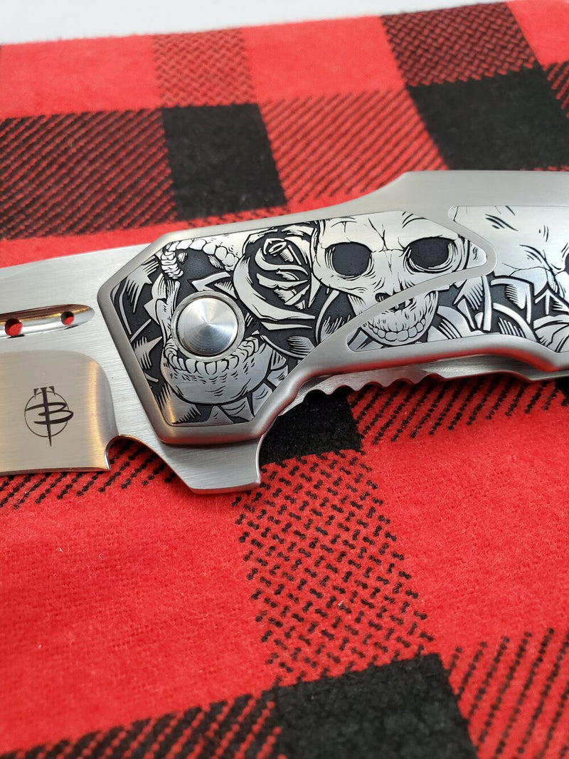 Begg California Custom Shop Astio Hand Satin RWL-34 Skull Engraved
