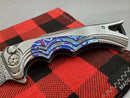 Brian Tighe Fighter Titanium Timascus Inlaid w/ Damasteel Clip