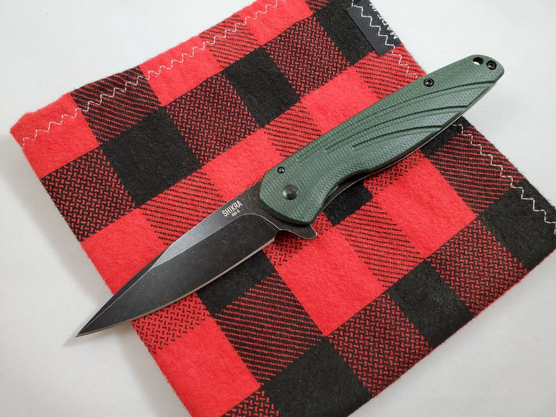 Ontario Knife Company Shikra 8599GR-Exclusive Green Linen Micarta