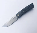 Reate Knives Tribute Frosted Satin M390 Zirconium Carbon Fiber