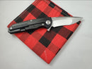 Reate Knives Black K-4 Marbled Carbon Fiber
