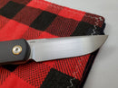 Reate Knives Tribute Hand Satin M390 Zirconium Carbon Fiber