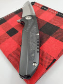 Reate Knives Black K-4 Marbled Carbon Fiber